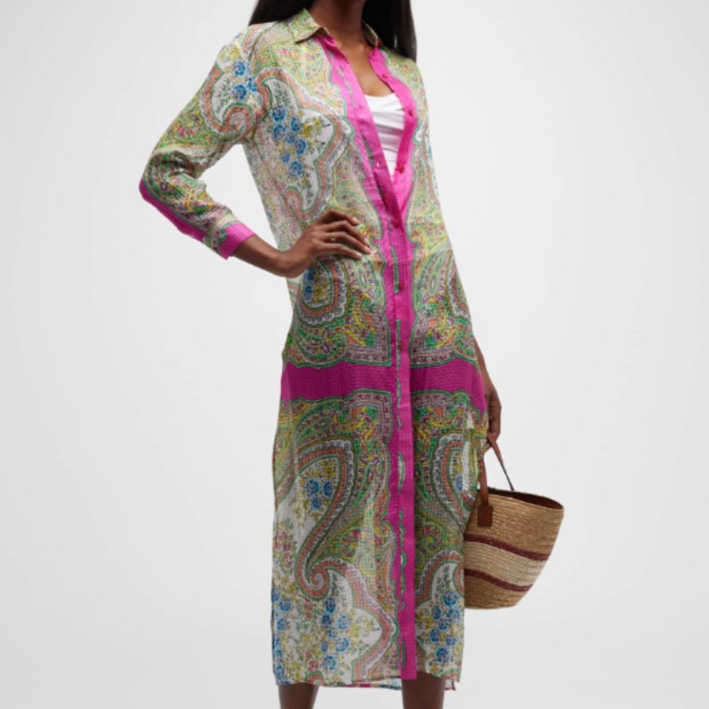 NWT - Etro Artemis Mare Midi Shirtdress